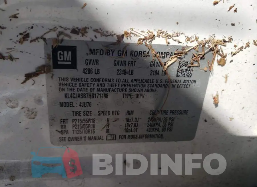 KL4CJASB7HB171496 Photo# 13