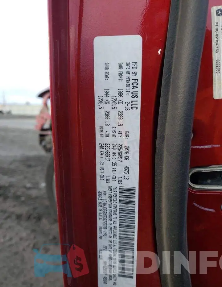 1C4NJDEBXGD672378 Photo# 13