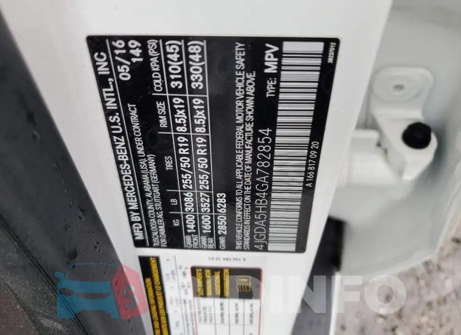 4JGDA5HB4GA782854 Photo# 13