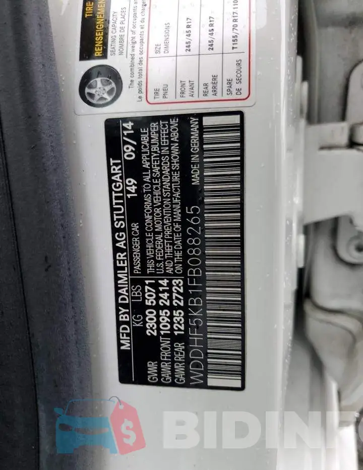 WDDHF5KB1FB088265 Photo# 12
