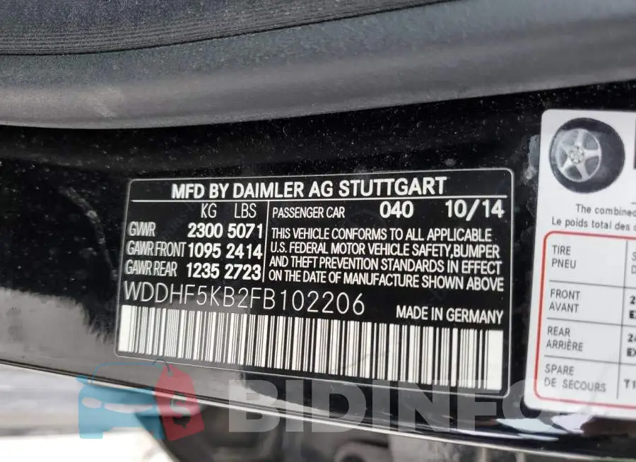 WDDHF5KB2FB102206 Photo# 12