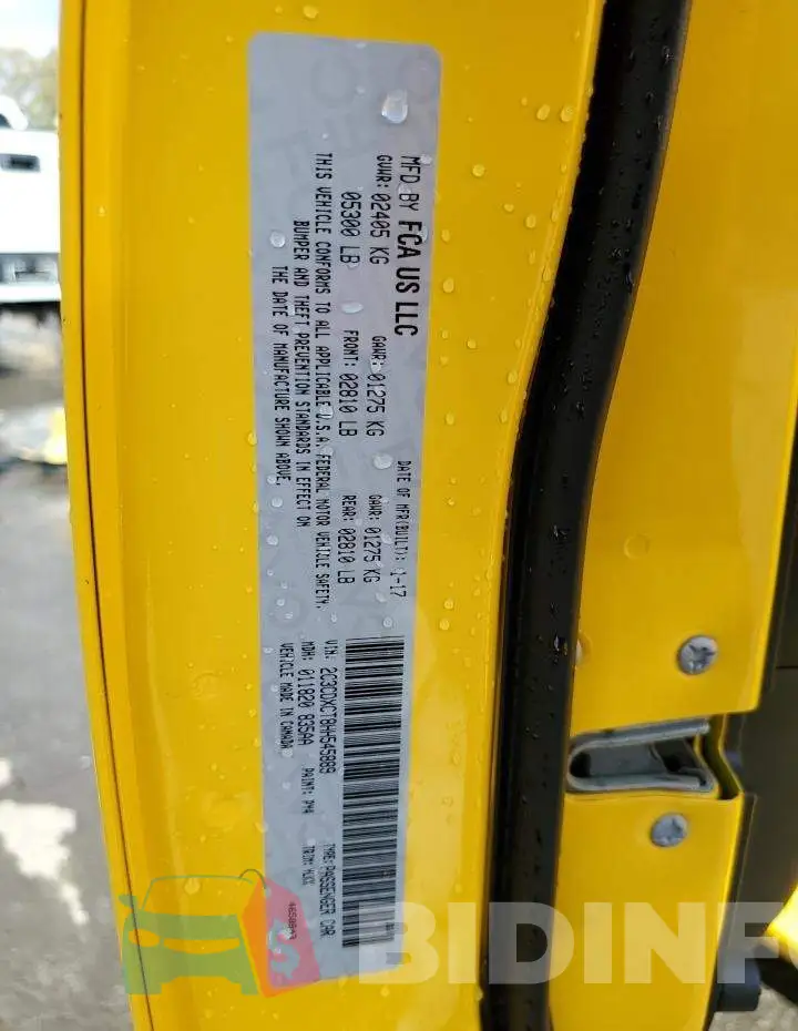 2C3CDXCT8HH545889 Photo# 12