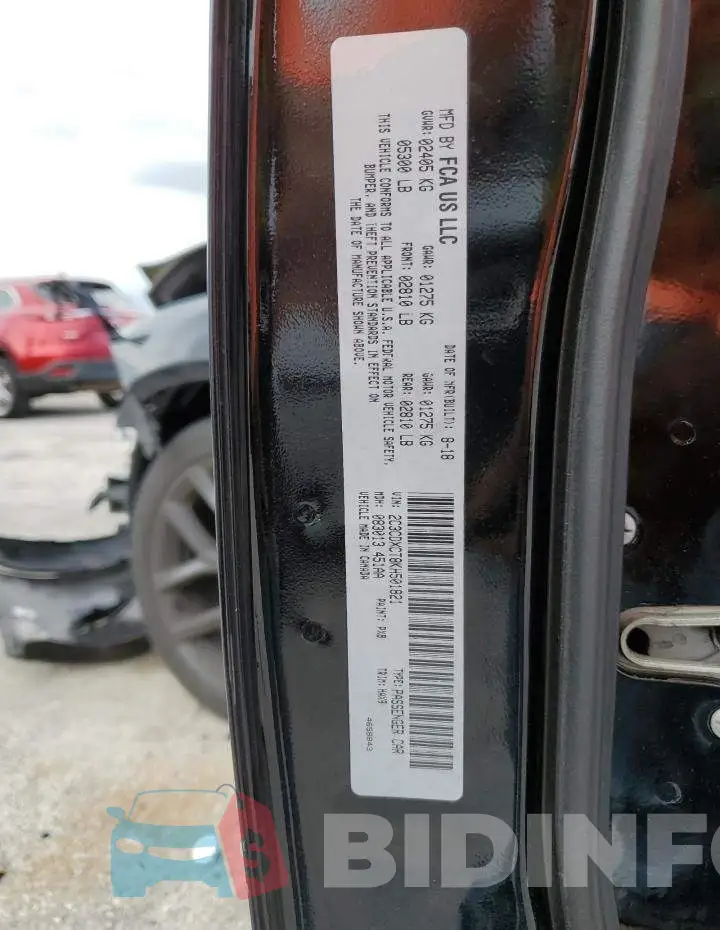 2C3CDXCT8KH501821 Photo# 12