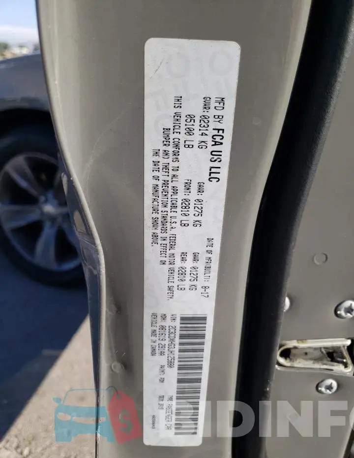 2C3CDXHG3JH125880 Photo# 12
