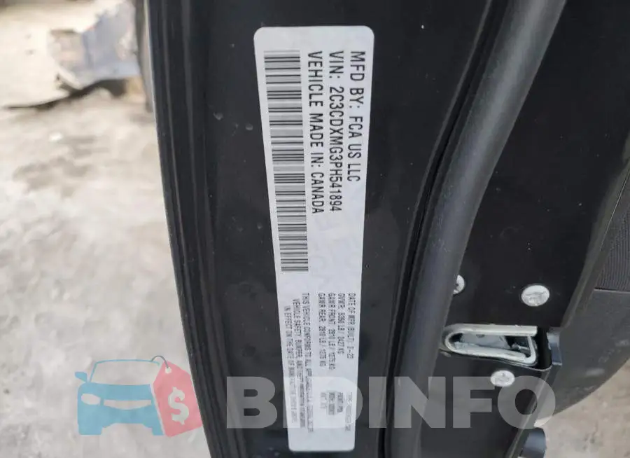 2C3CDXMG3PH541894 Photo# 13