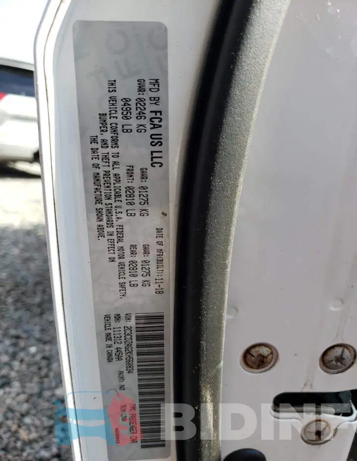 2C3CDZAG2KH560834 Photo# 12