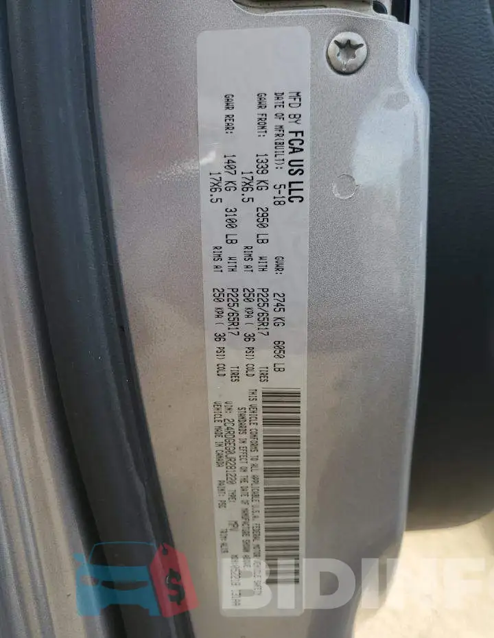 2C4RDGEG0JR281220 Photo# 13