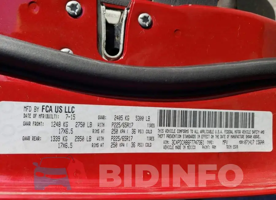 3C4PDCAB6FT747361 Photo# 13