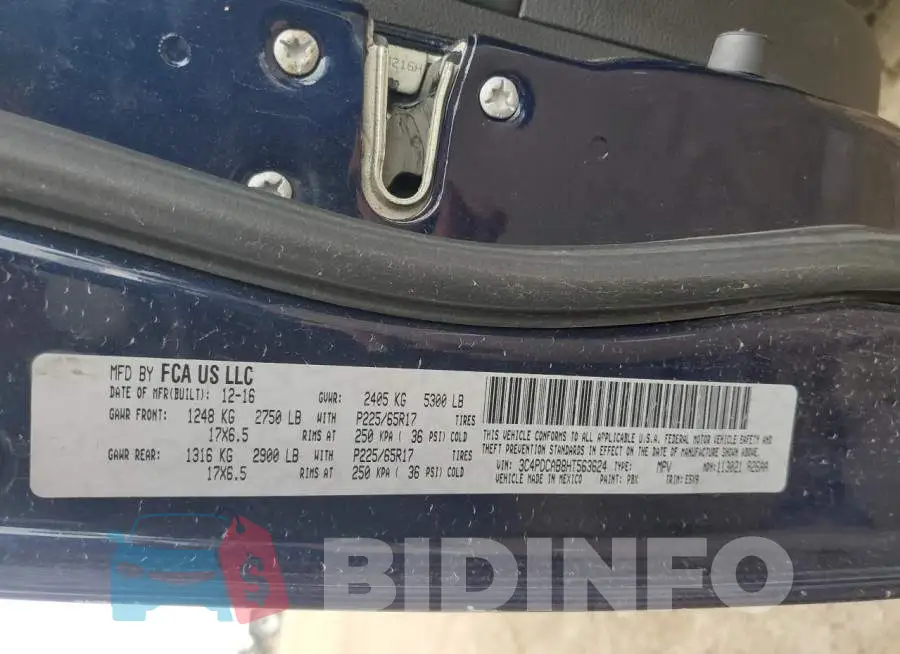 3C4PDCAB8HT563624 Photo# 13
