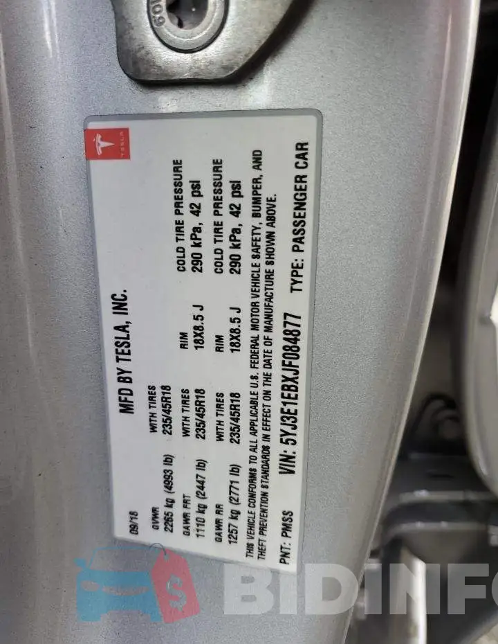5YJ3E1EBXJF084877 Photo# 12