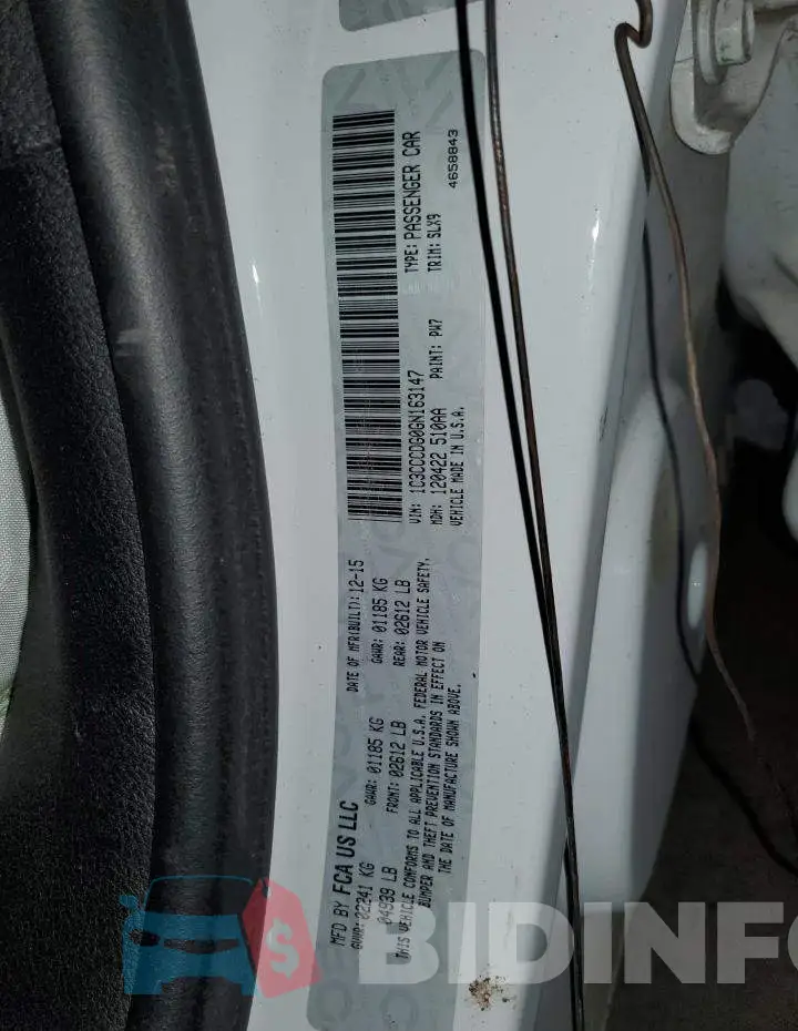 1C3CCCDG0GN163147 Photo# 13