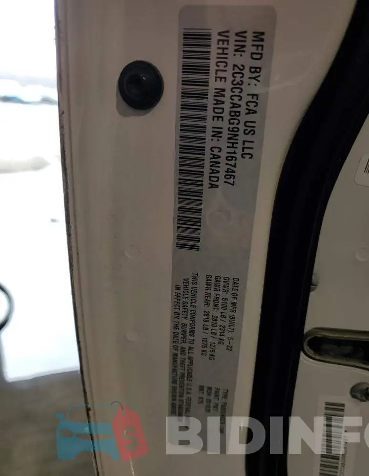 2C3CCABG9NH167467 Photo# 12