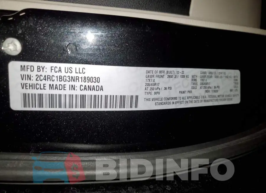 2C4RC1BG3NR189030 Photo# 13