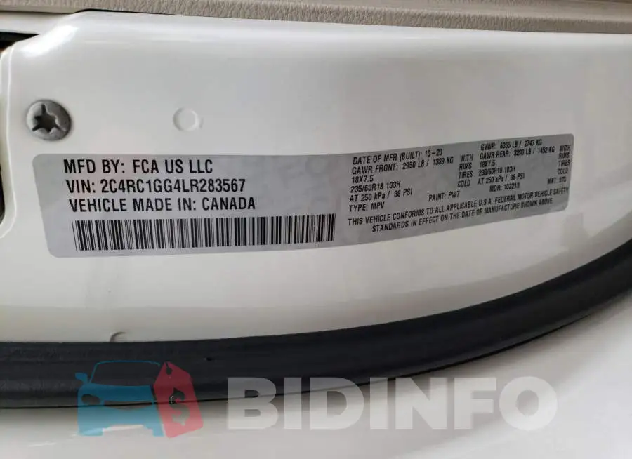 2C4RC1GG4LR283567 Photo# 13