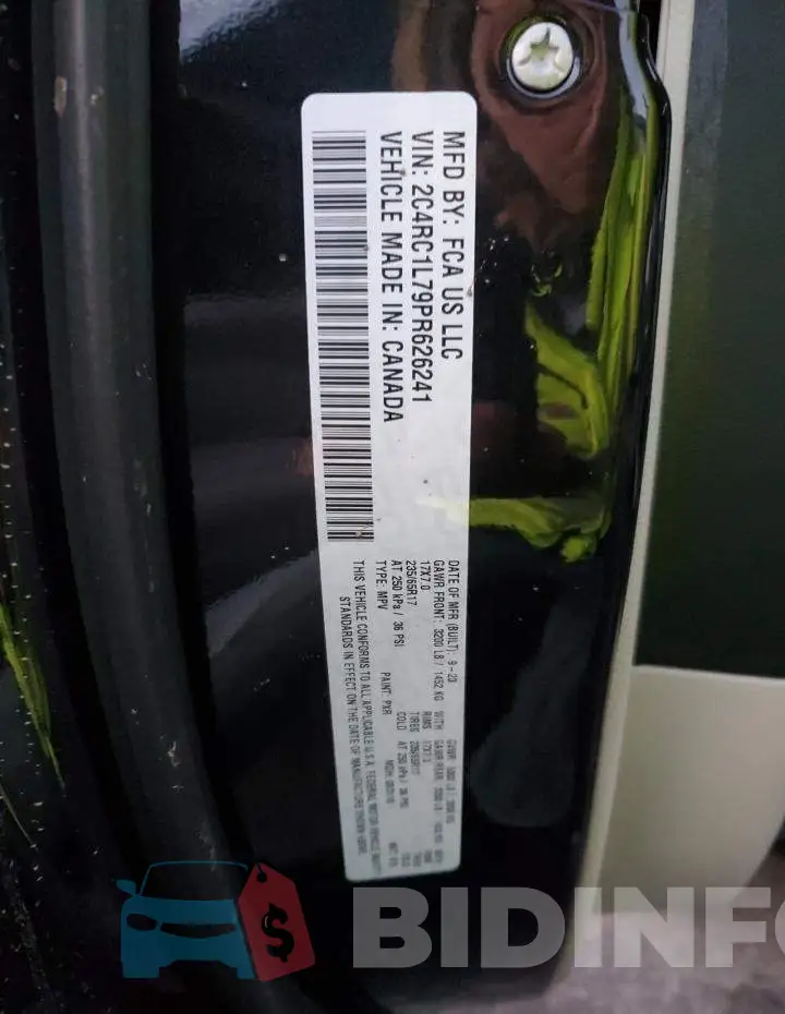 2C4RC1L79PR626241 Photo# 13