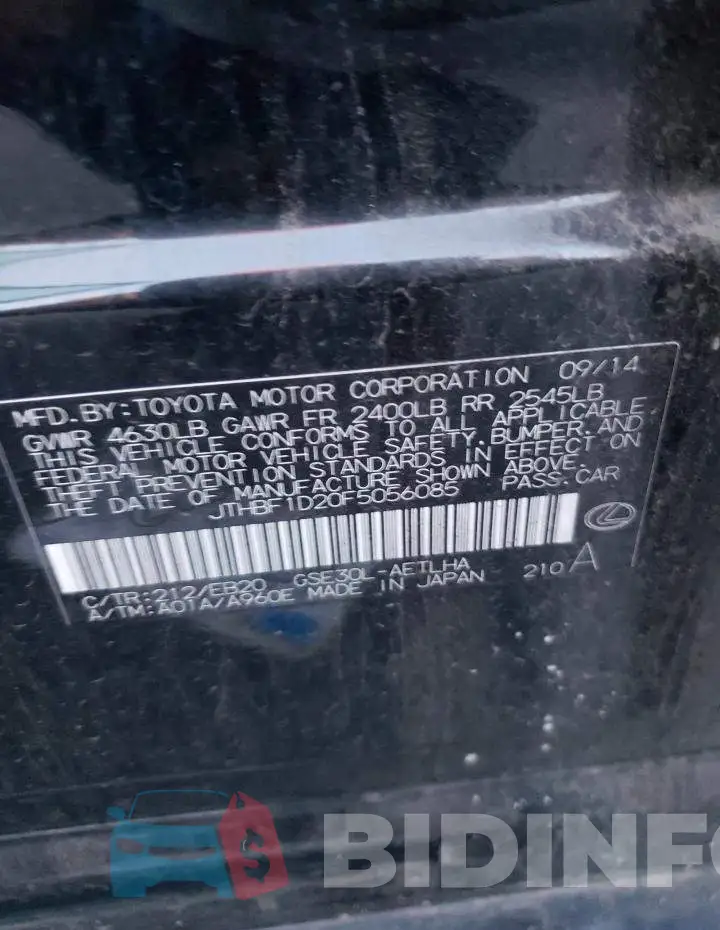 JTHBF1D20F5056085 Photo# 12