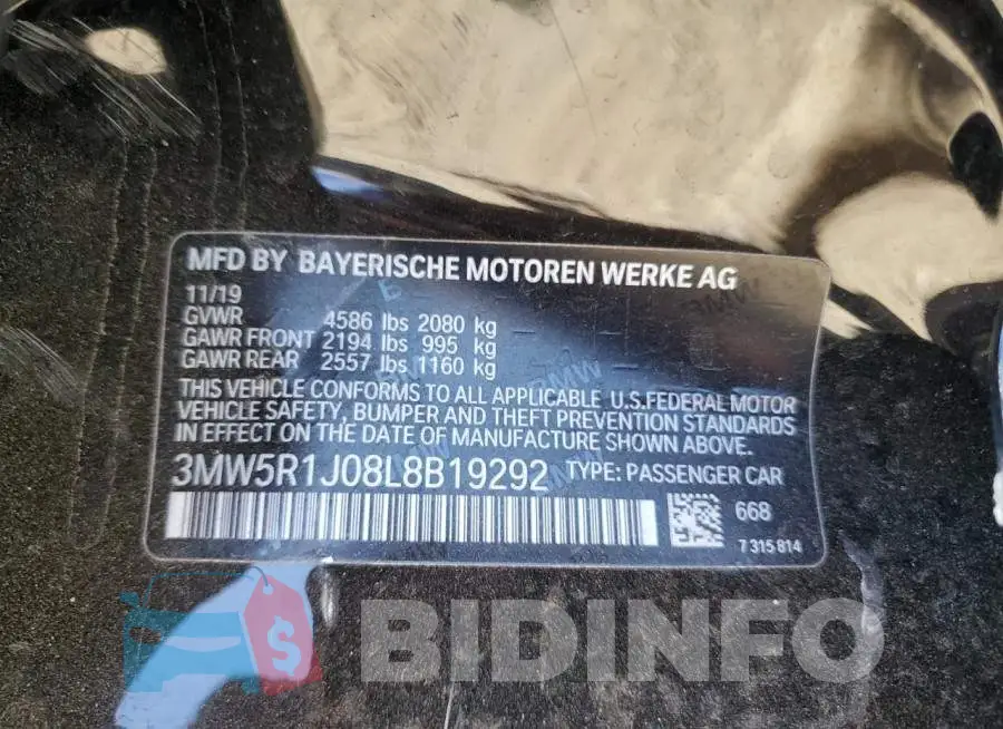 3MW5R1J08L8B19292 Photo# 12