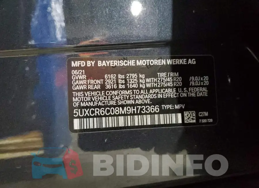 5UXCR6C08M9H73366 Photo# 12