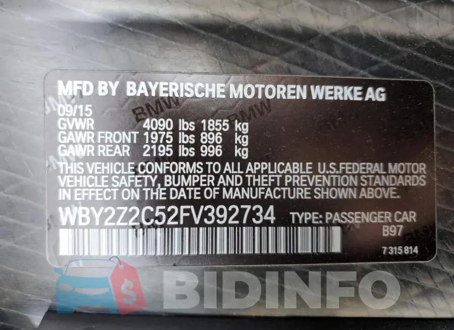 WBY2Z2C52FV392734 Photo# 12