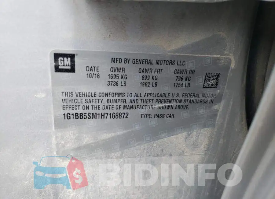 1G1BB5SM1H7168872 Photo# 12