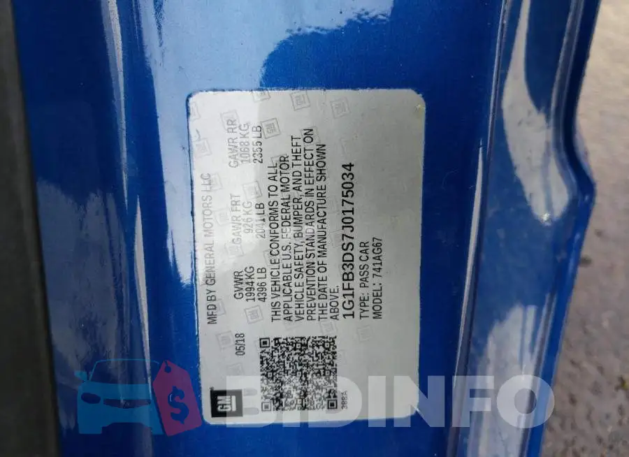 1G1FB3DS7J0175034 Photo# 13