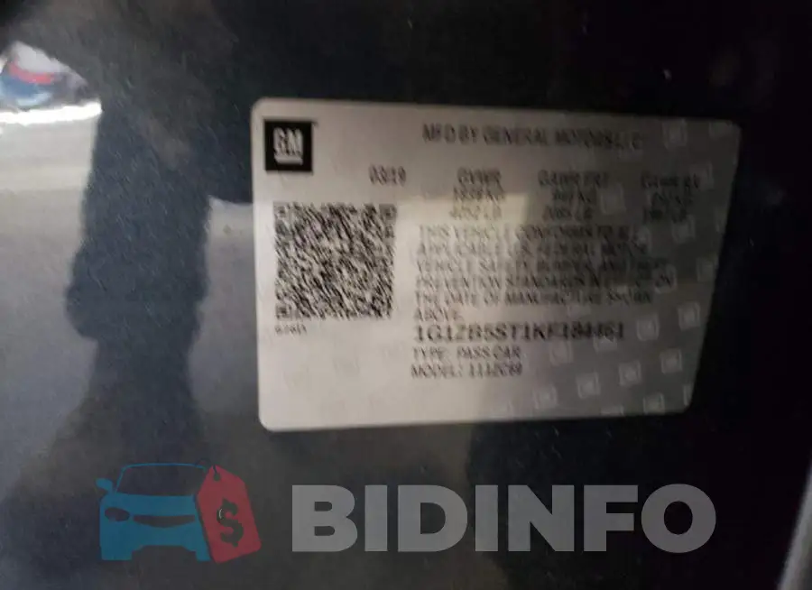 1G1ZB5ST1KF184461 Photo# 12