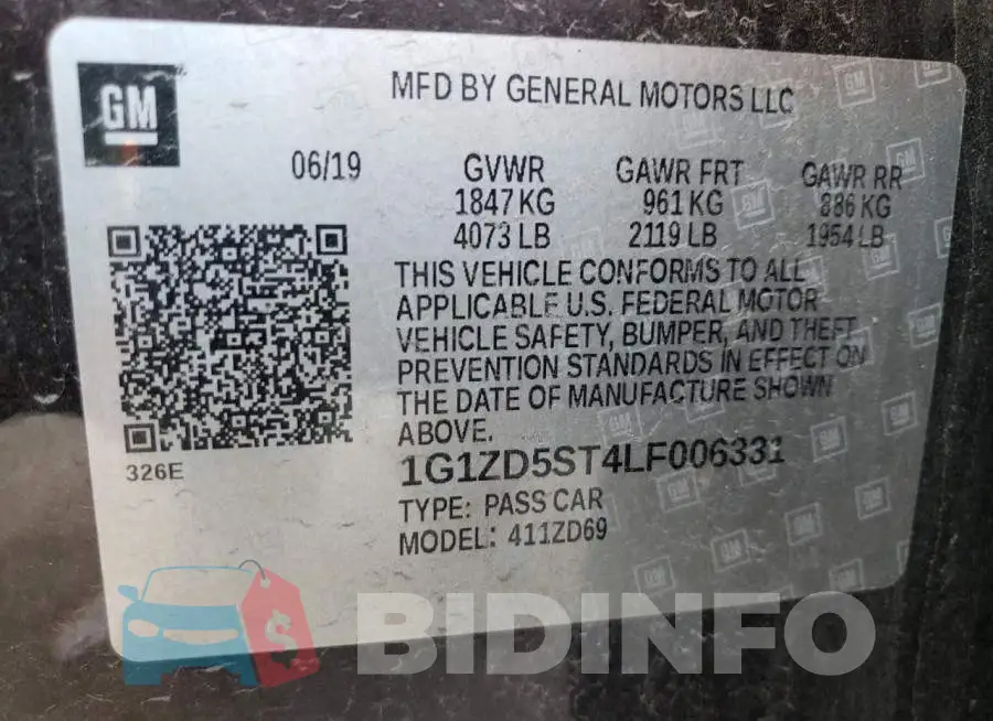 1G1ZD5ST4LF006331 Photo# 12
