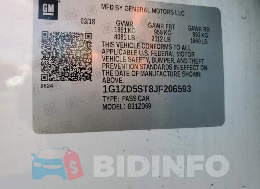 1G1ZD5ST8JF206593 Photo# 12