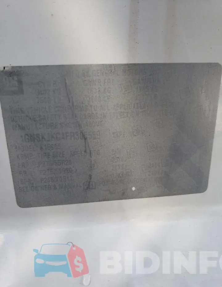 1GNSKJKC4FR305559 Photo# 13
