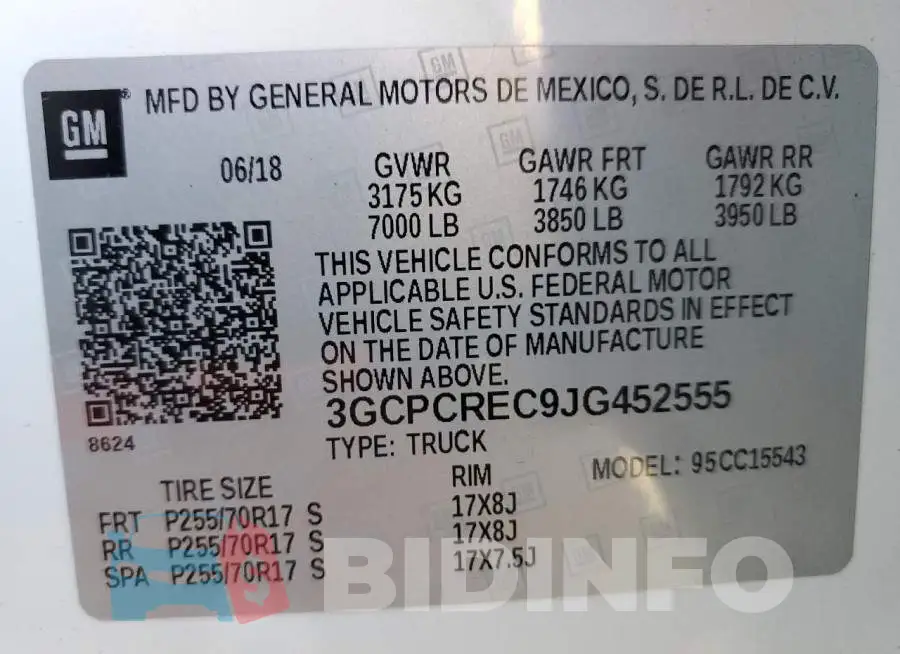3GCPCREC9JG452555 Photo# 12