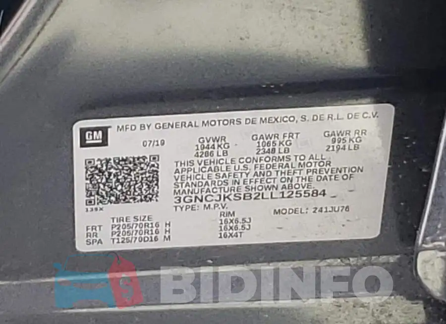 3GNCJKSB2LL125584 Photo# 12