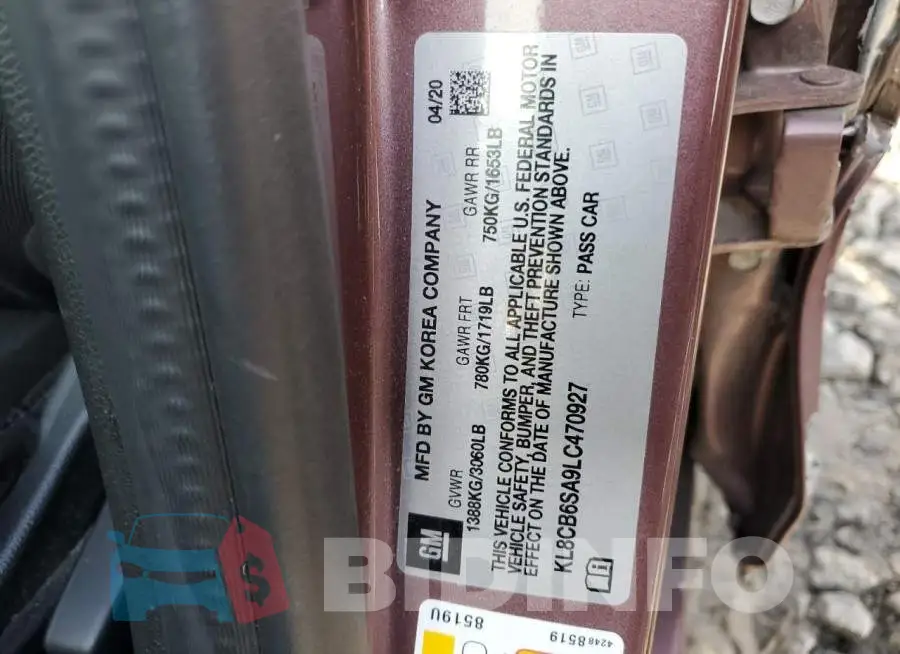 KL8CB6SA9LC470927 Photo# 12