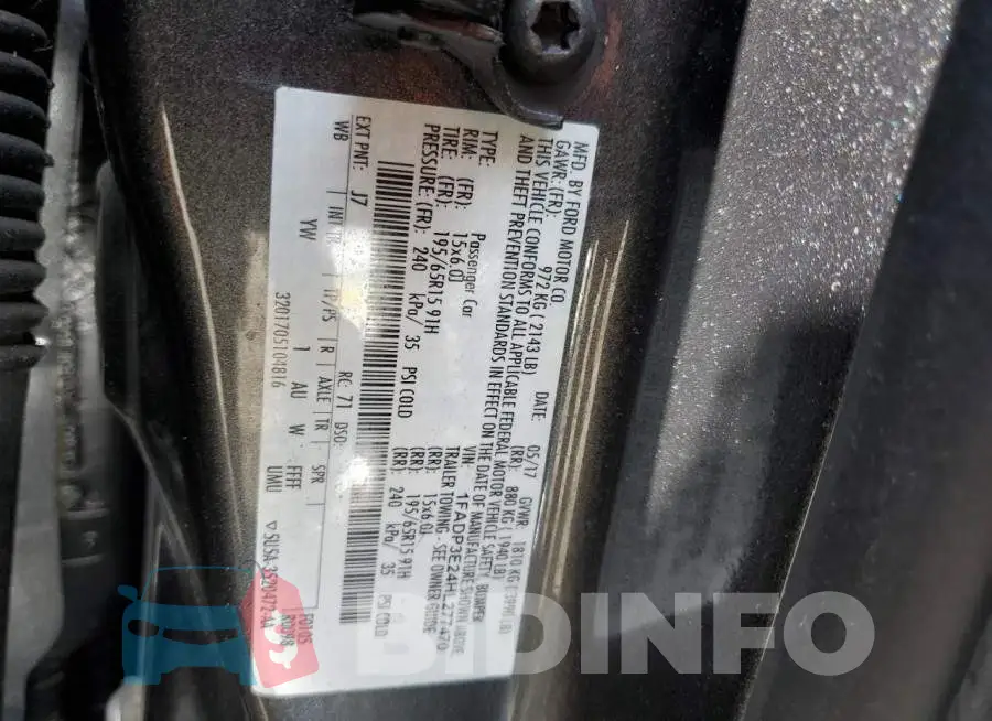 1FADP3E24HL277470 Photo# 12