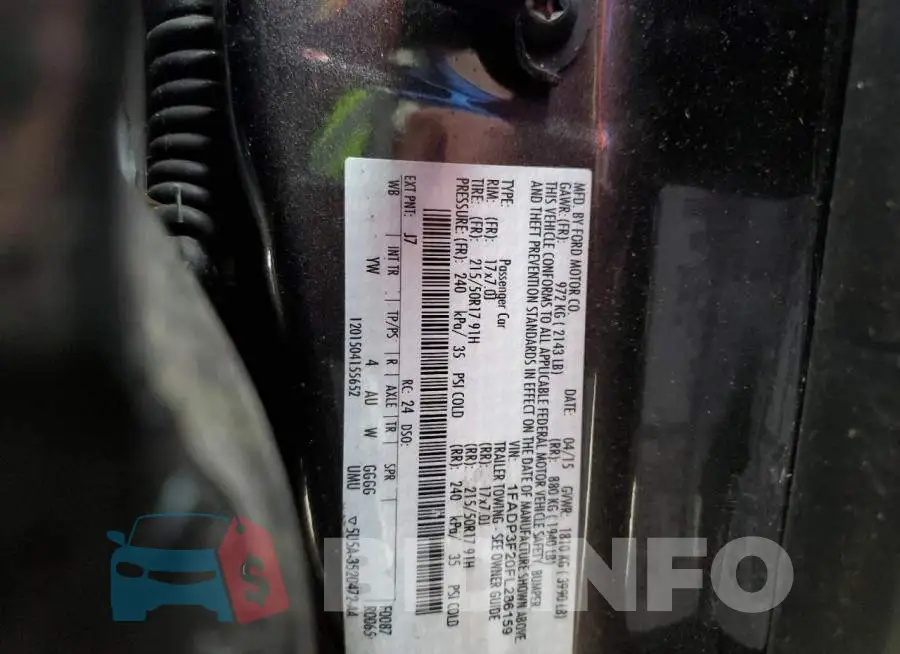 1FADP3F20FL286159 Photo# 12