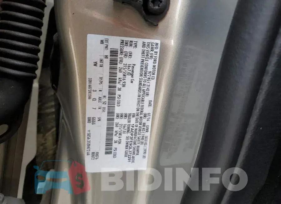 1FADP3FE9GL372291 Photo# 12