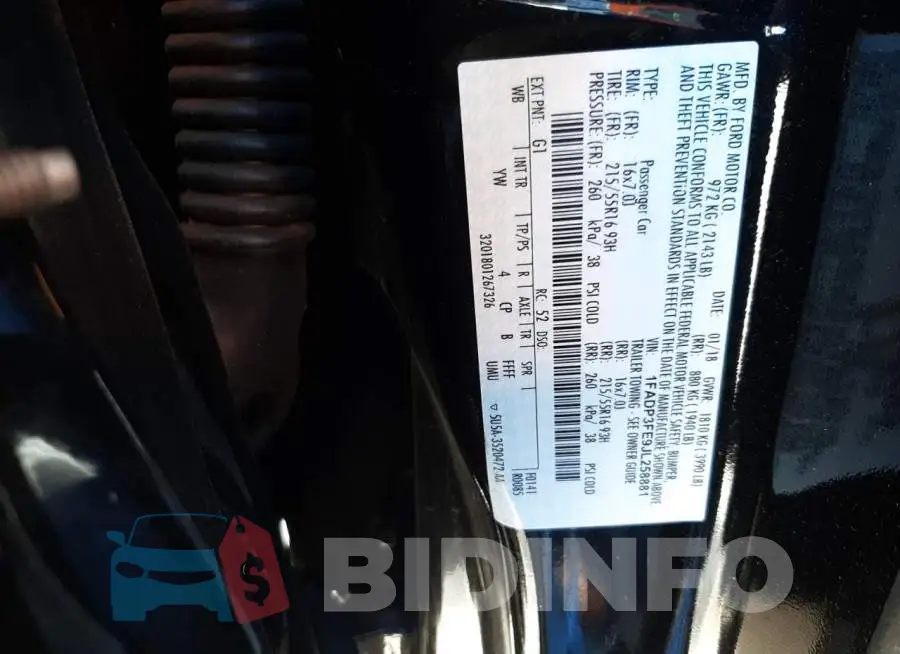 1FADP3FE9JL258881 Photo# 12