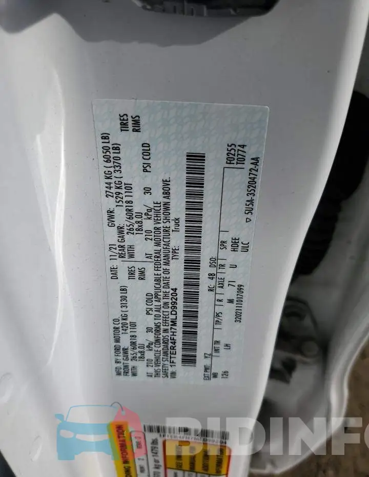 1FTER4FH7MLD99204 Photo# 12