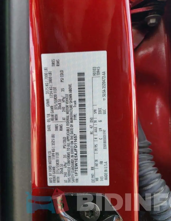 1FTEW1E5XJFD11657 Photo# 12