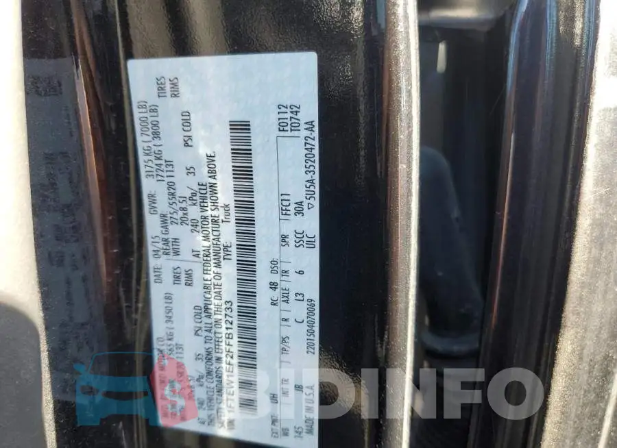 1FTEW1EF2FFB12733 Photo# 12