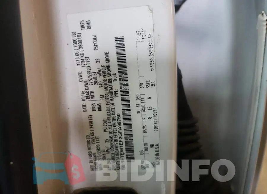 1FTEW1EF2GFA99760 Photo# 12