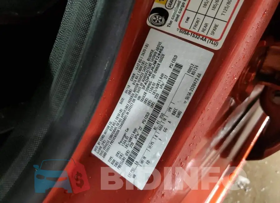 3FADP4EJ6JM124462 Photo# 12