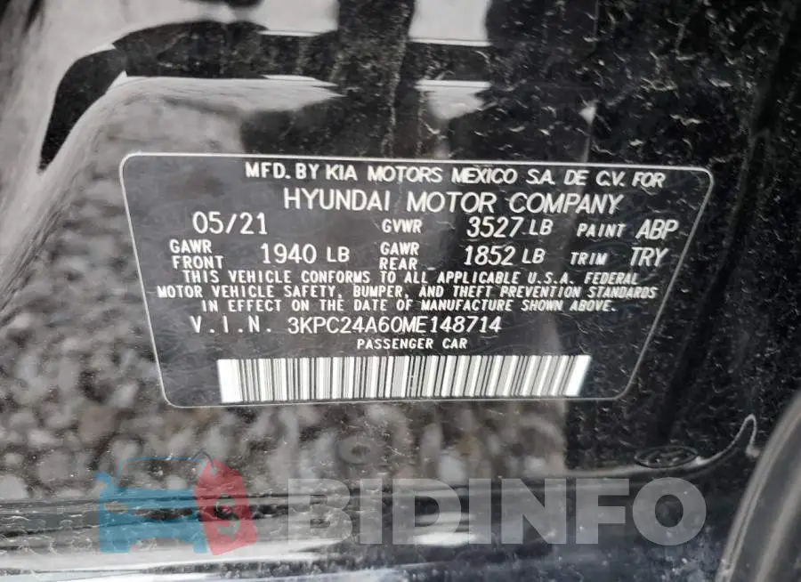 3KPC24A60ME148714 Photo# 13