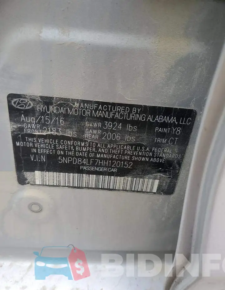 5NPD84LF7HH120152 Photo# 12