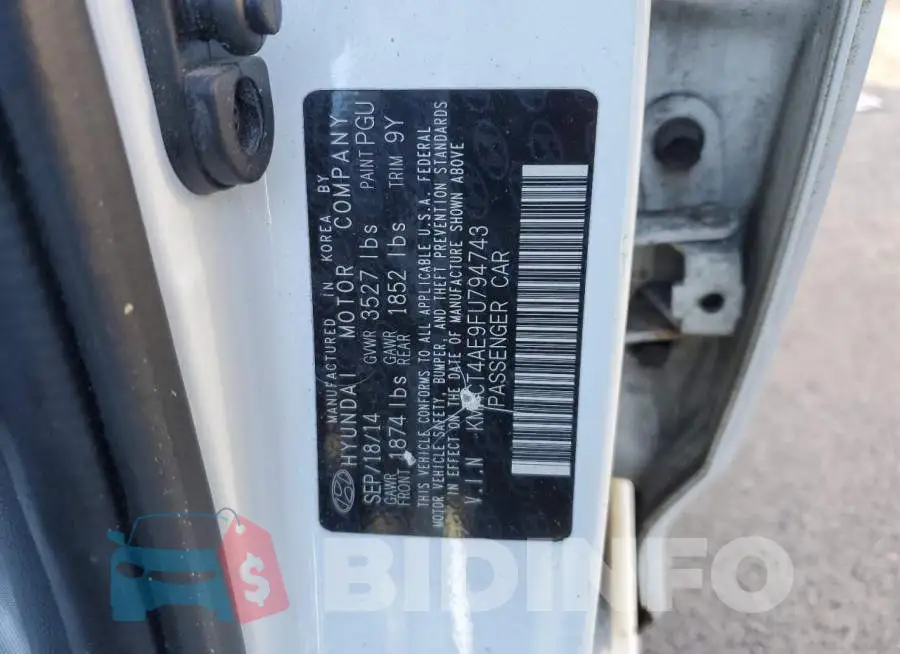 KMHCT4AE9FU794743 Photo# 12