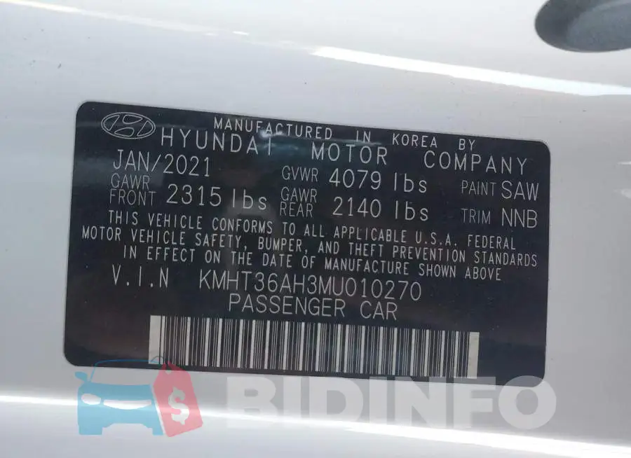 KMHT36AH3MU010270 Photo# 12