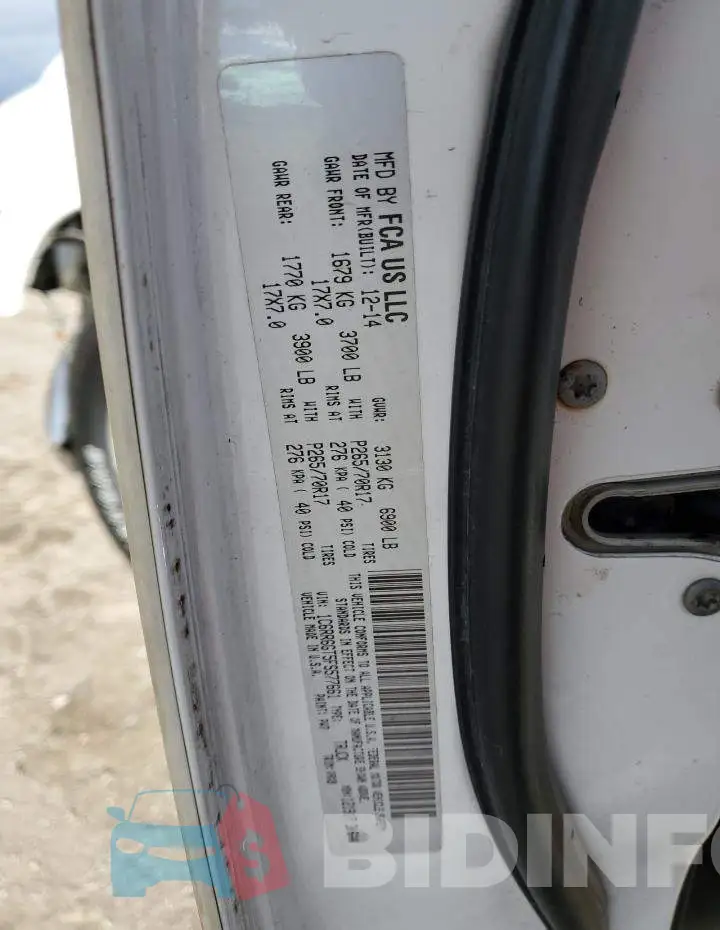 1C6RR6GT5FS577661 Photo# 12