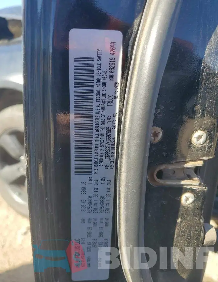 1C6RR6GT7KS697665 Photo# 12