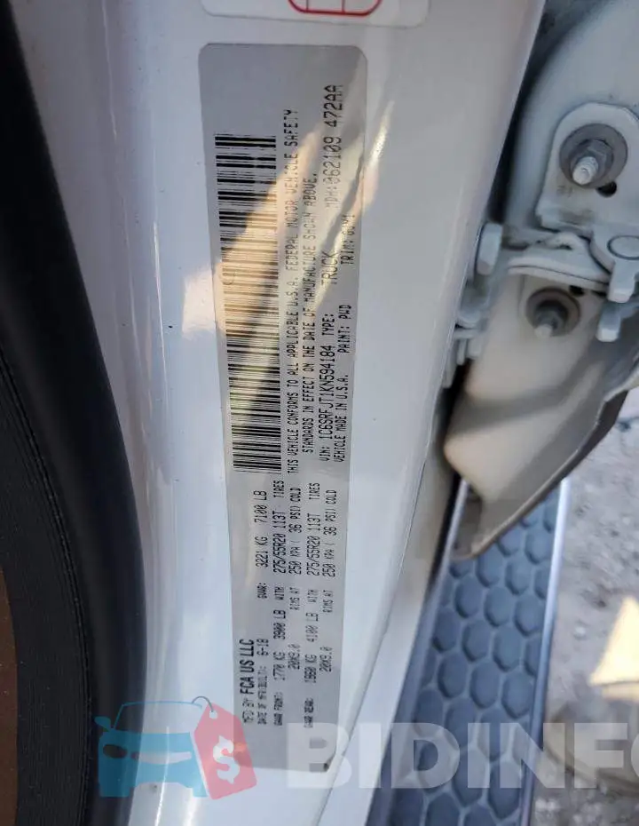 1C6SRFJT1KN594184 Photo# 12