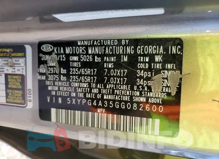 5XYPG4A35GG082600 Photo# 13