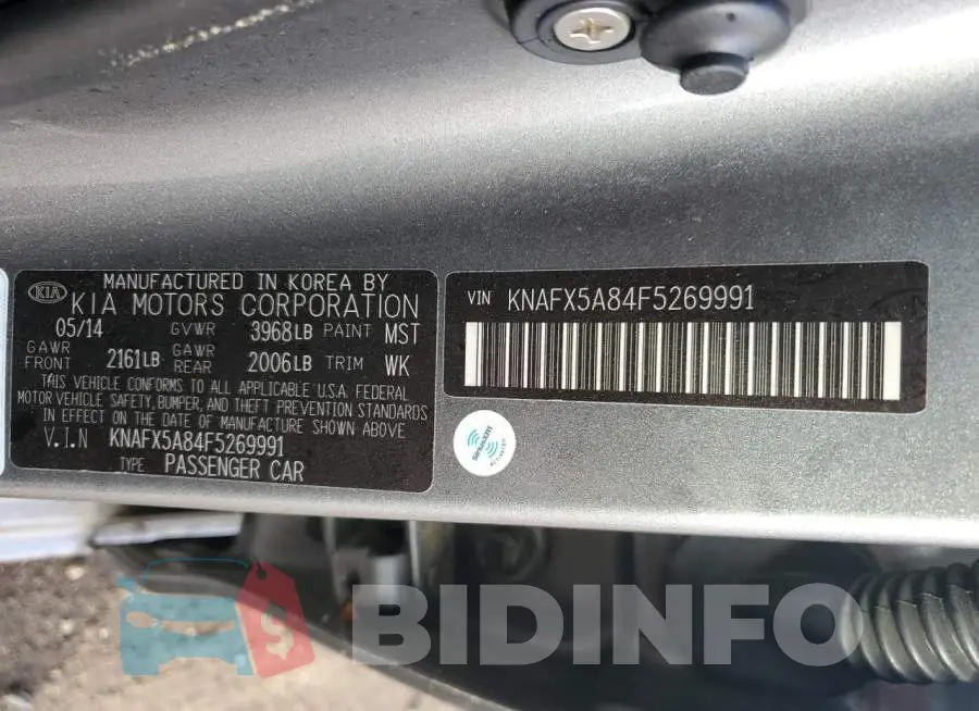 KNAFX5A84F5269991 Photo# 13